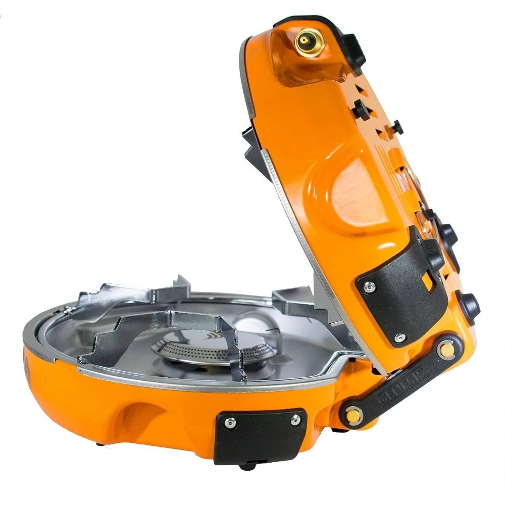 Dual-Burner Camping 10,000 BTU, 3-Min Water Boiling, Attachable Windscreen