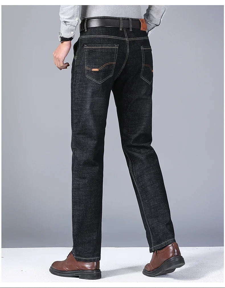 2025 Men's Casual Jeans Classic Style Casual Stretch Slim Fit Jeans Men's Denim Pants