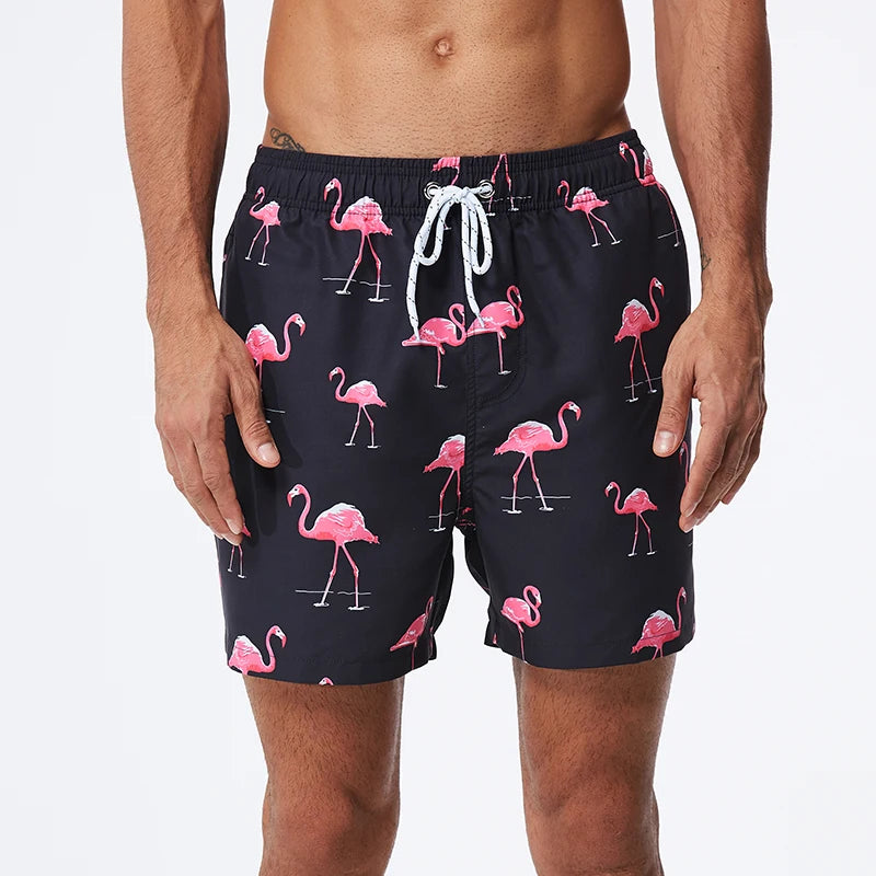 Quick Dry Summer Mens Siwmwear Beach Board Shorts Briefs For Man Swim Trunks