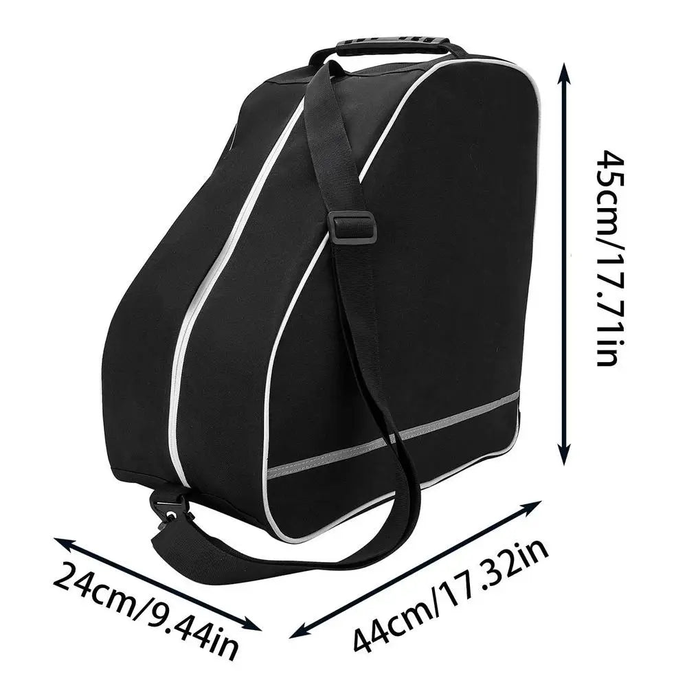 Travel Ski Boot Bag 600D Oxford Waterproof Carrying Boots Bags With Handles Snowboard Boots Holder Pack For Winter Sports Skiing