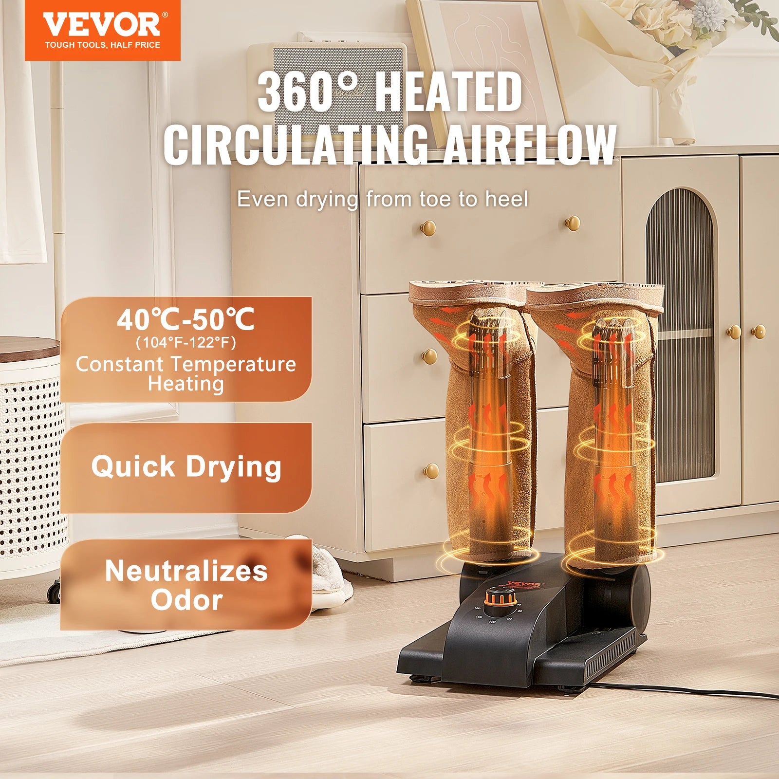 Boot Dryer 180° Foldable Warmers Dryer for Boots