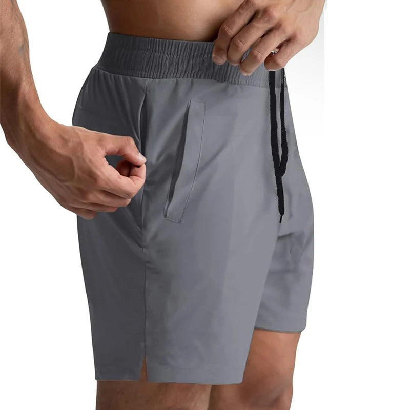Running Shorts Men Gym Fitness Sport Shorts Quick Dry Workout Training Jogging Short Pant