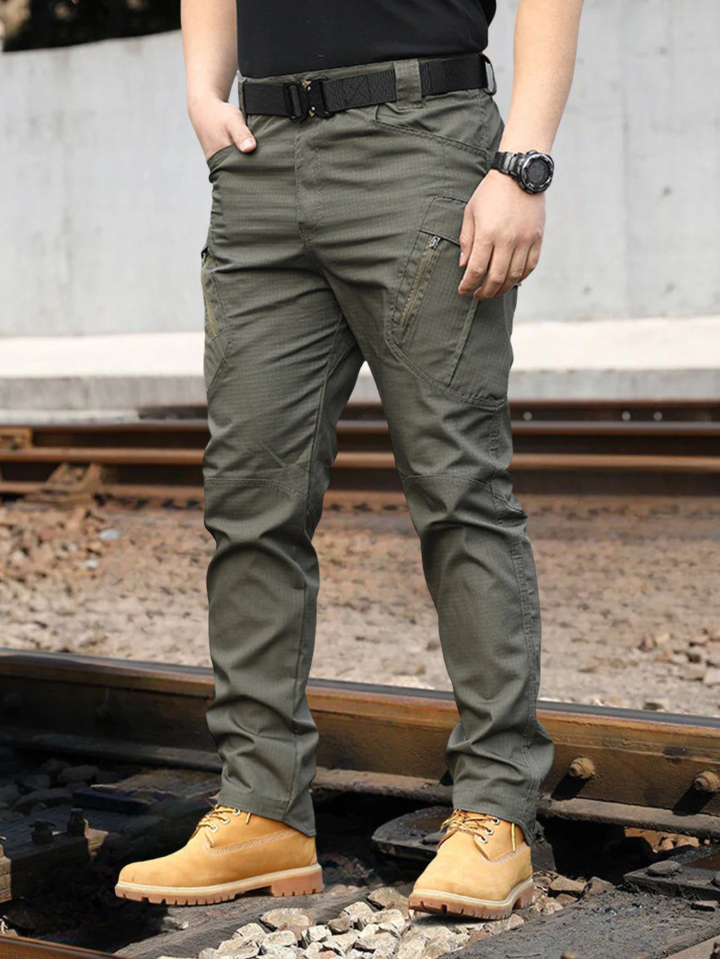 Tactical Work Pants Men's IX9 Tactical Pants Multi-Pocket Large Capacity Wear-resistant