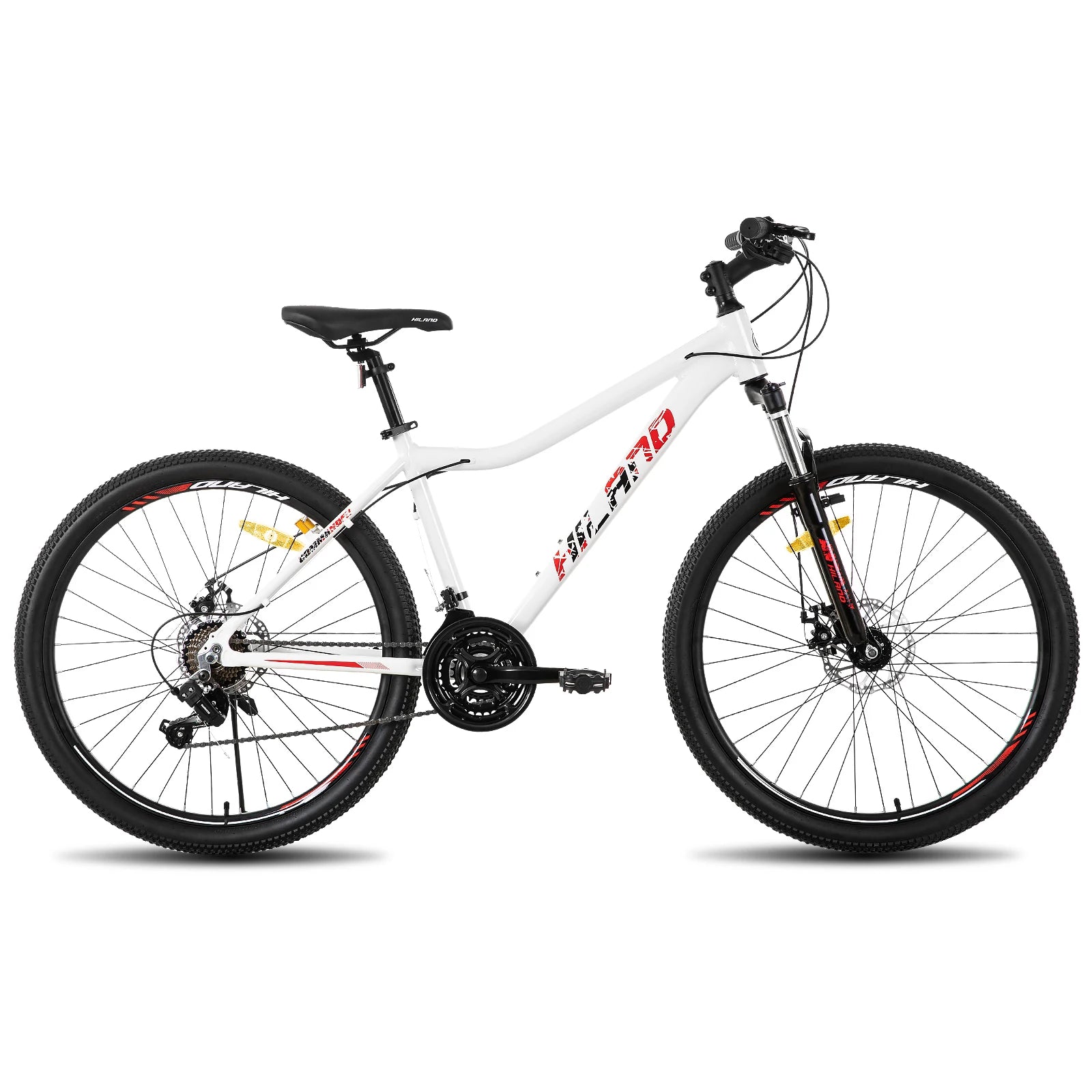 Mountain Bike for Women, with Lock-Out Suspension Fork, Dual Disc Brakes, Aluminum Frame MTB