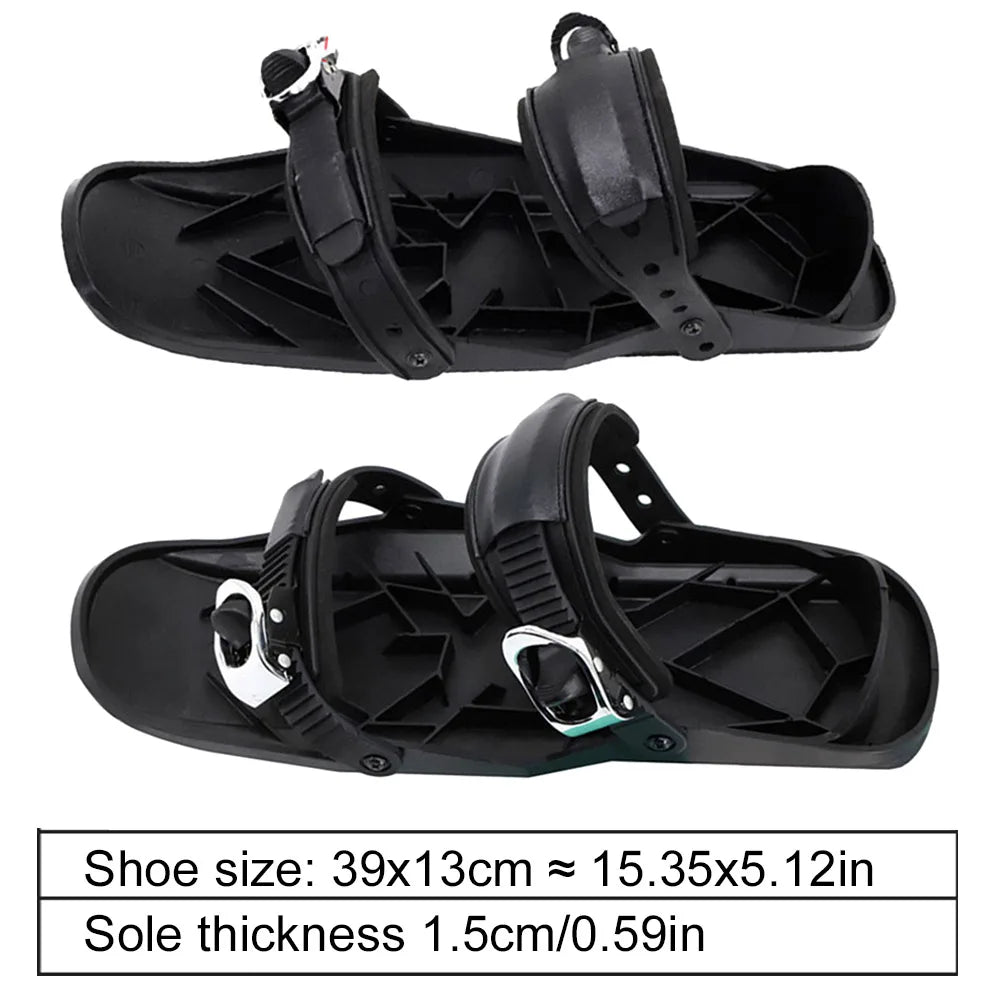 Mini Short Ski Skates Short Mini Skating Ski Shoes Adjuatable Short Shoe Snowblades