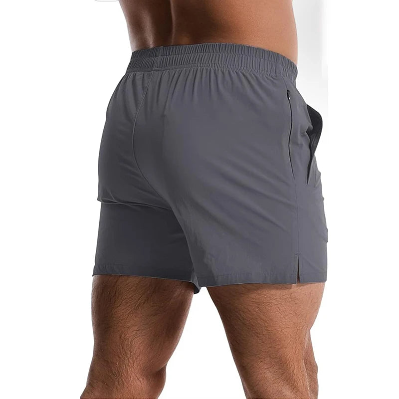 Running Shorts Men Gym Fitness Sport Shorts Quick Dry Workout Training Jogging Short Pant