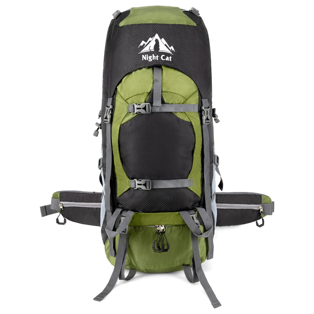 Hiking Backpacks 70L Camping Backpacking Packs, No Internal Frame
