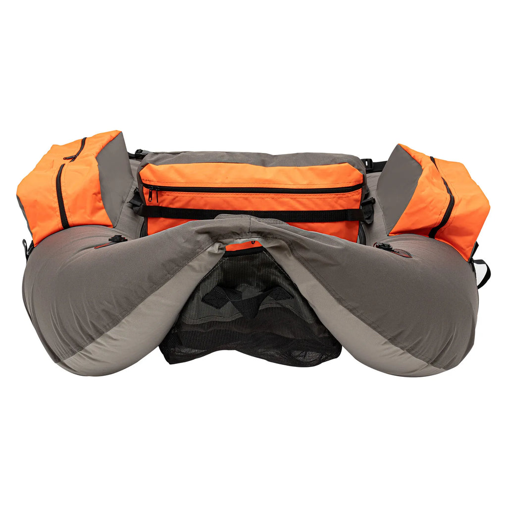 Outdoor Fishing Inflatable Boat Raft with Pump Adjustable Backrest 130kg Load Capacity