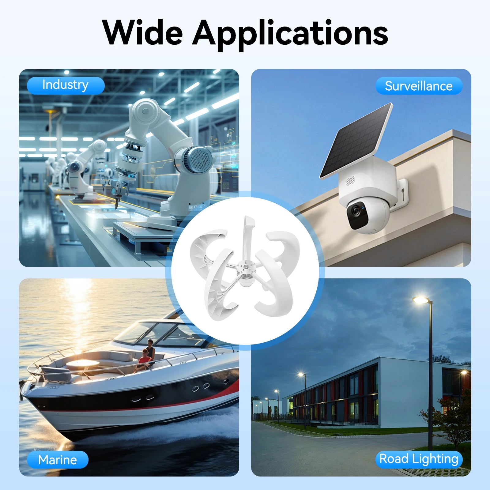 Vertical Axis Wind Turbine Generator Windmill