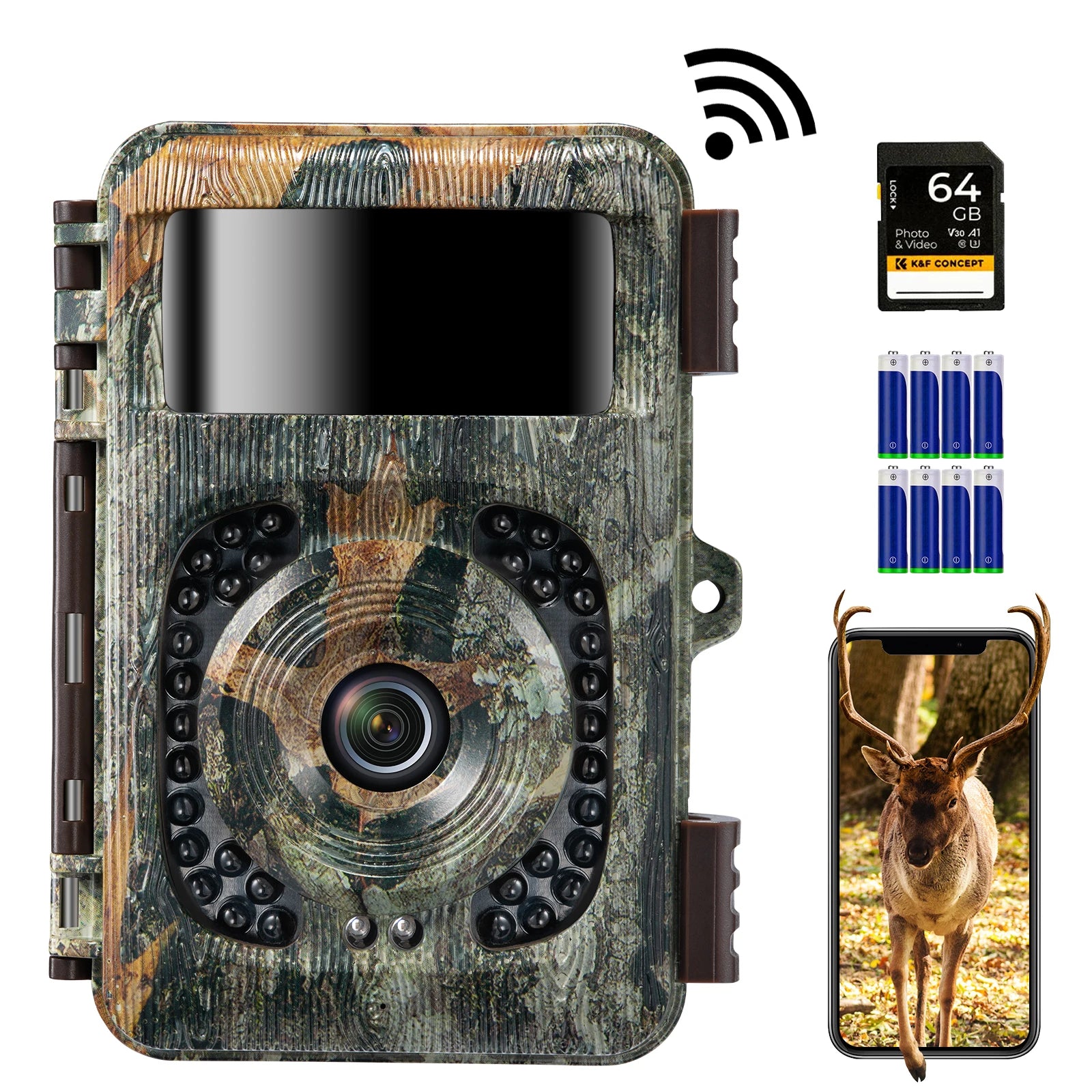 WiFi Trail Camera Night Vision Waterproof Cameras