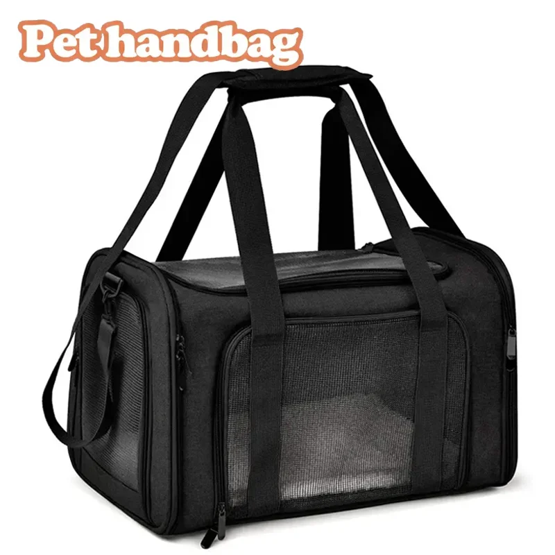 Pet Carrier Bag Side Ventilated Backpack Travel Bag Airline Approved Transport for Small Dogs Outgoing