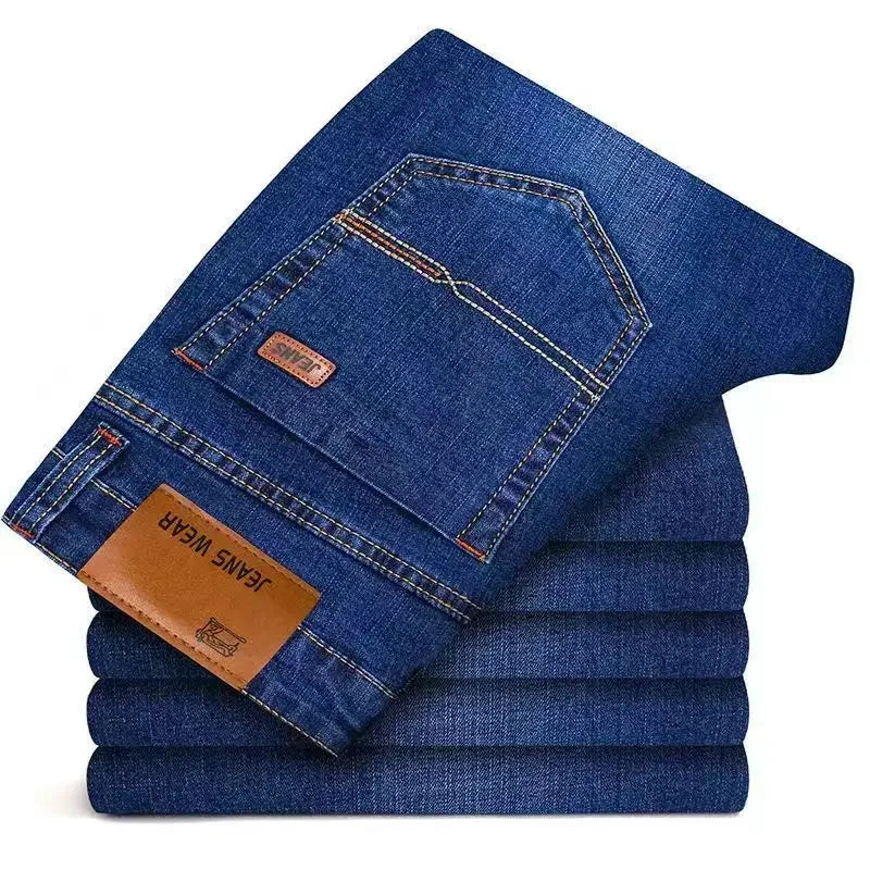 2025 Men's Casual Jeans Classic Style Casual Stretch Slim Fit Jeans Men's Denim Pants