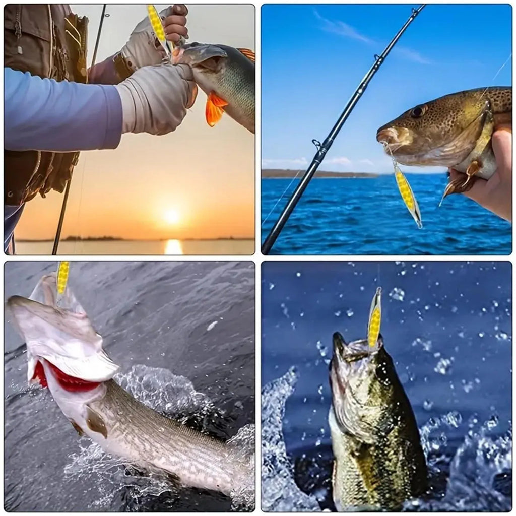 7cm Metal Casting Spoon Lure  Saltwater Fishing Long Distance Casting Shiny Bait