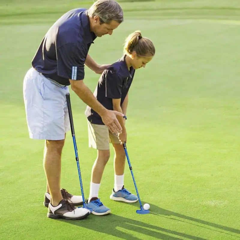 Golf Putter Clubs Right & Left Handed Golf Clubs Telescoping Adjustable Golf Grips Club For Kids Adults Golf Putter Training Aid