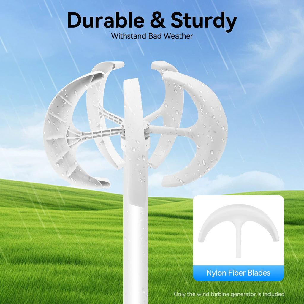 Vertical Axis Wind Turbine Generator Windmill