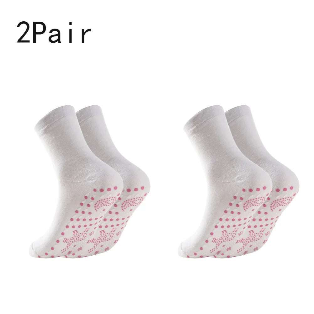 1-3Pair Self Heating Socks Winter Skiing Warm Socks Pain Relief Whole Foot One Size Socks Tourmaline Cold-Resistant