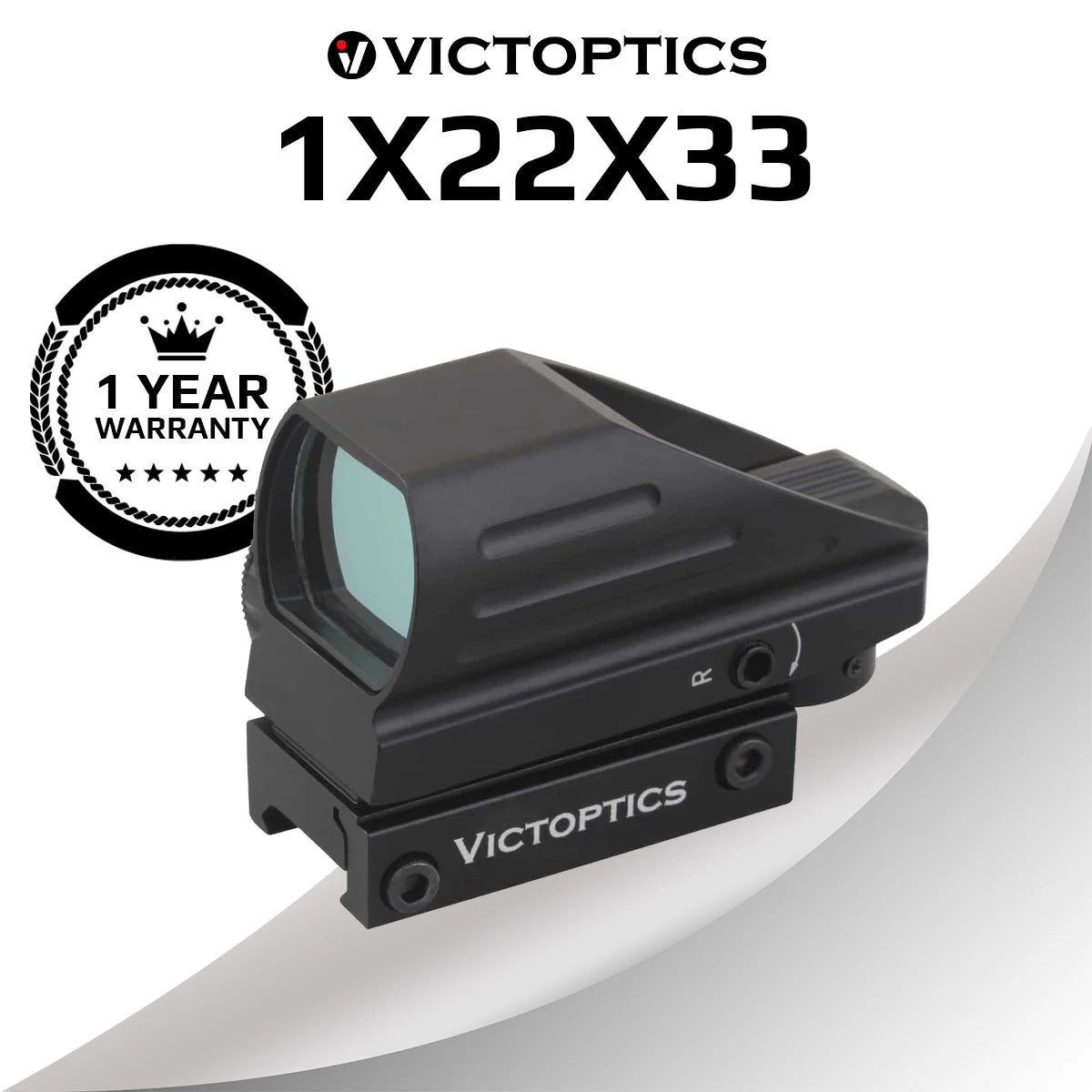 VictOptics 1x22x33 Hunting Red Dot Sight Aim Optical Scope Collimator Riflescope AR15 .223 & Airsoft Shooting