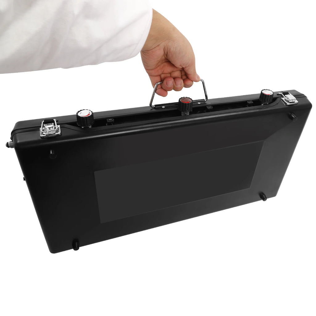 Portable Camping Stove with Griddle 3 Burner Propane Gas Stove Adjustable