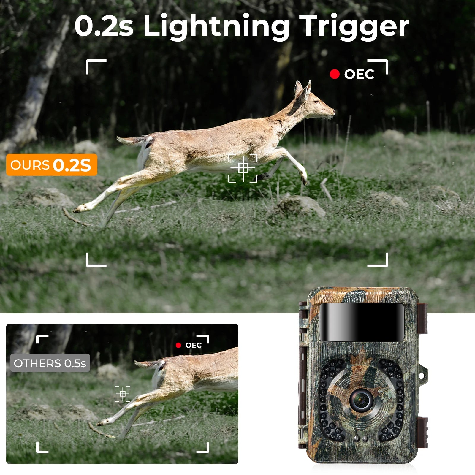 WiFi Trail Camera Night Vision Waterproof Cameras