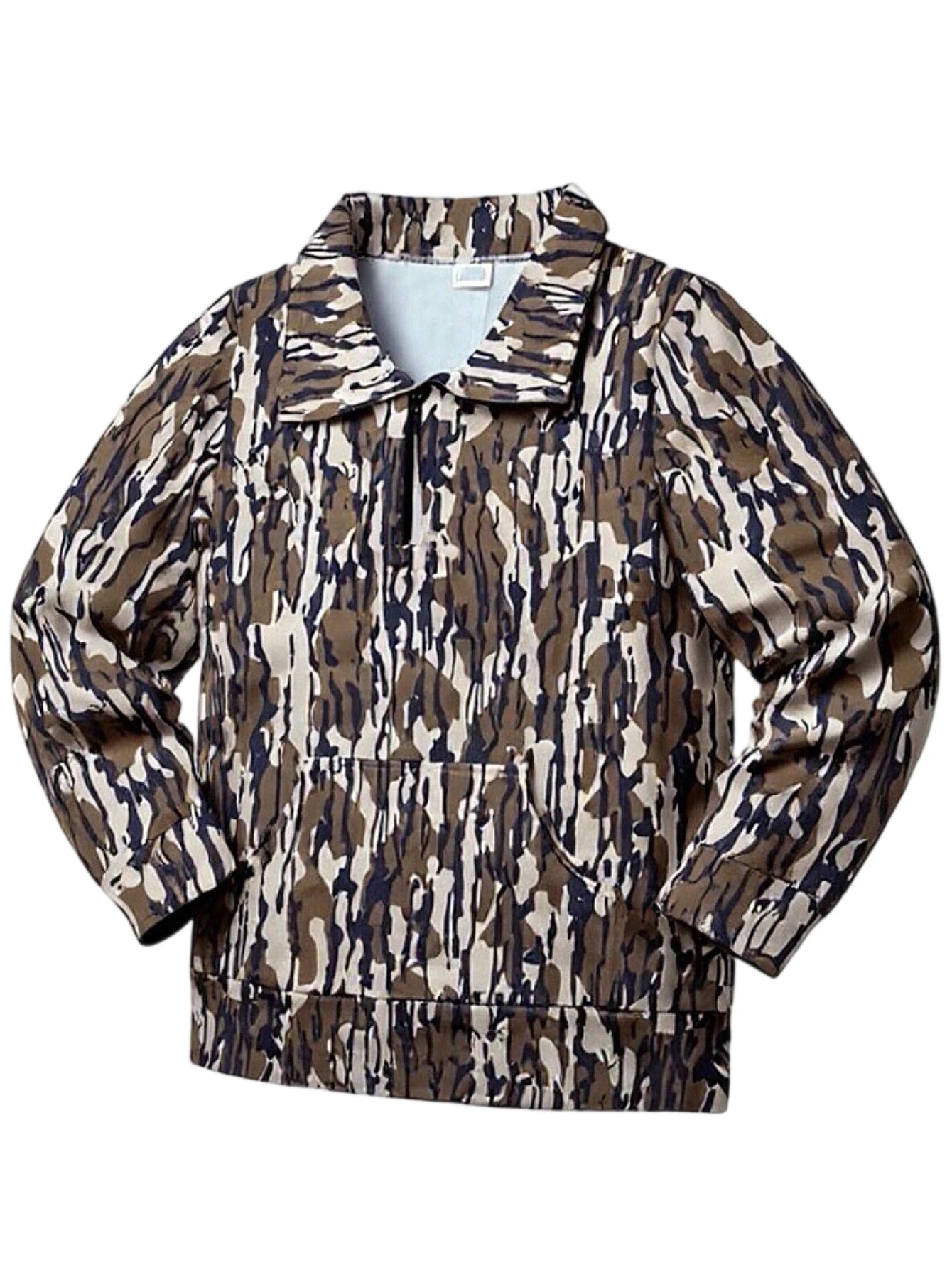 Purple Camo Shirt for Women Polo Shirts Y2K Quarter Zip Camo Hoodie Inner Pullover Top