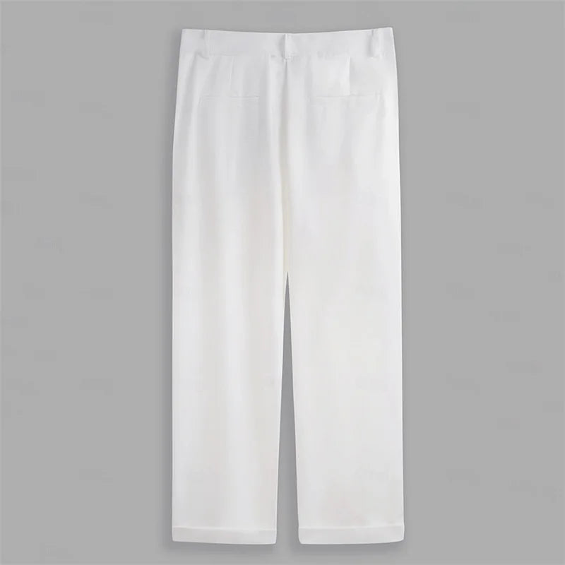 Men s  Fit Dress Pants Solid Color Flat Front Trousers Classic Business Casual Suit Pants