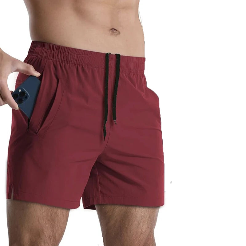 Running Shorts Men Gym Fitness Sport Shorts Quick Dry Workout Training Jogging Short Pant