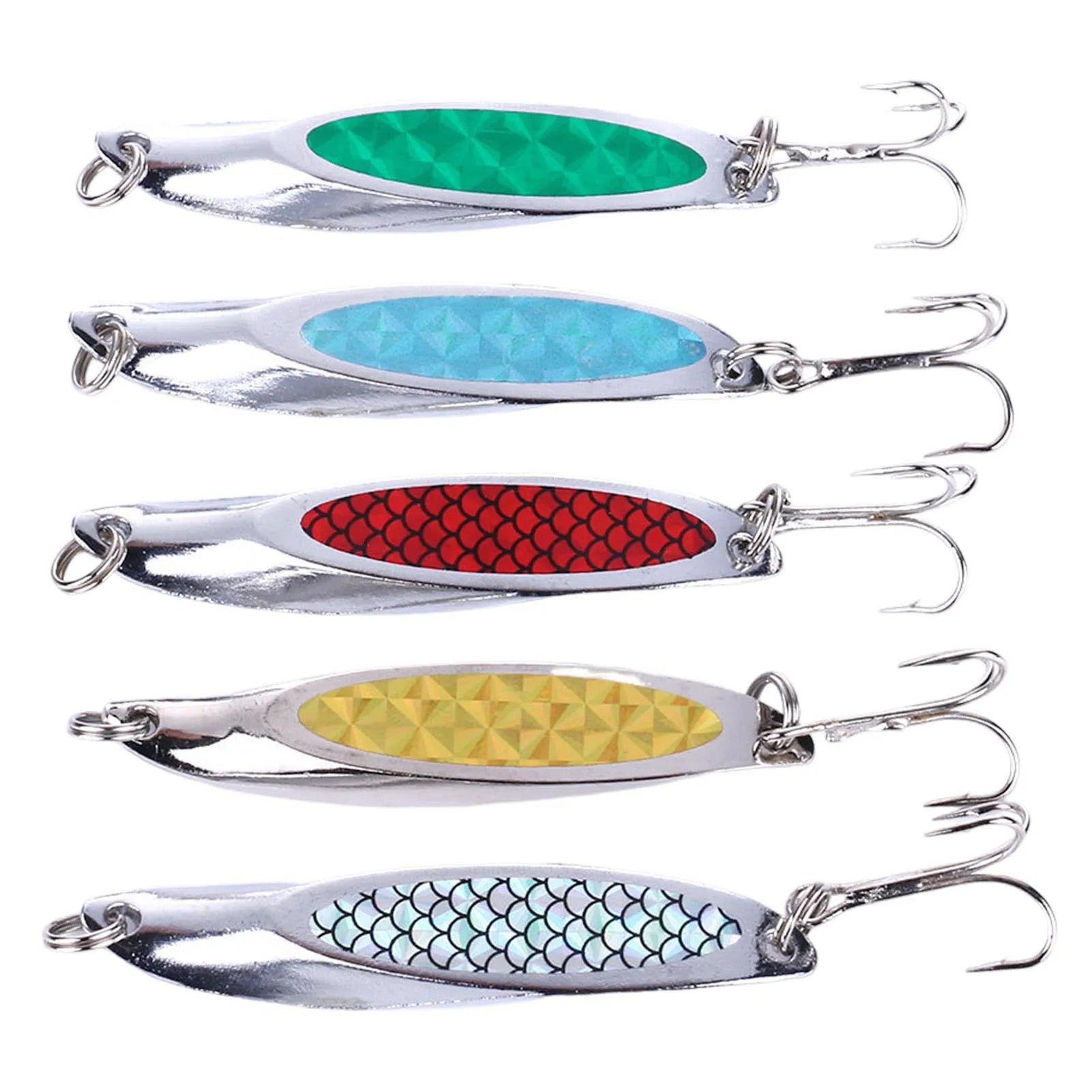 7cm Metal Casting Spoon Lure  Saltwater Fishing Long Distance Casting Shiny Bait