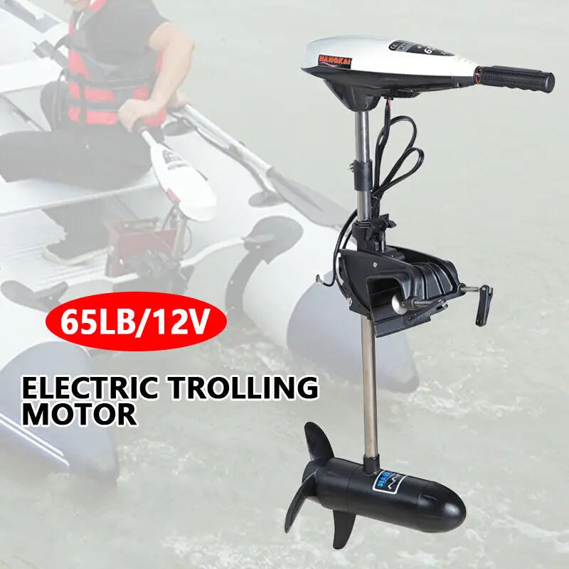 Trolling Motor Powerful Electric Boat Motor 65LBS 12V 660W Electric Outboard Motor