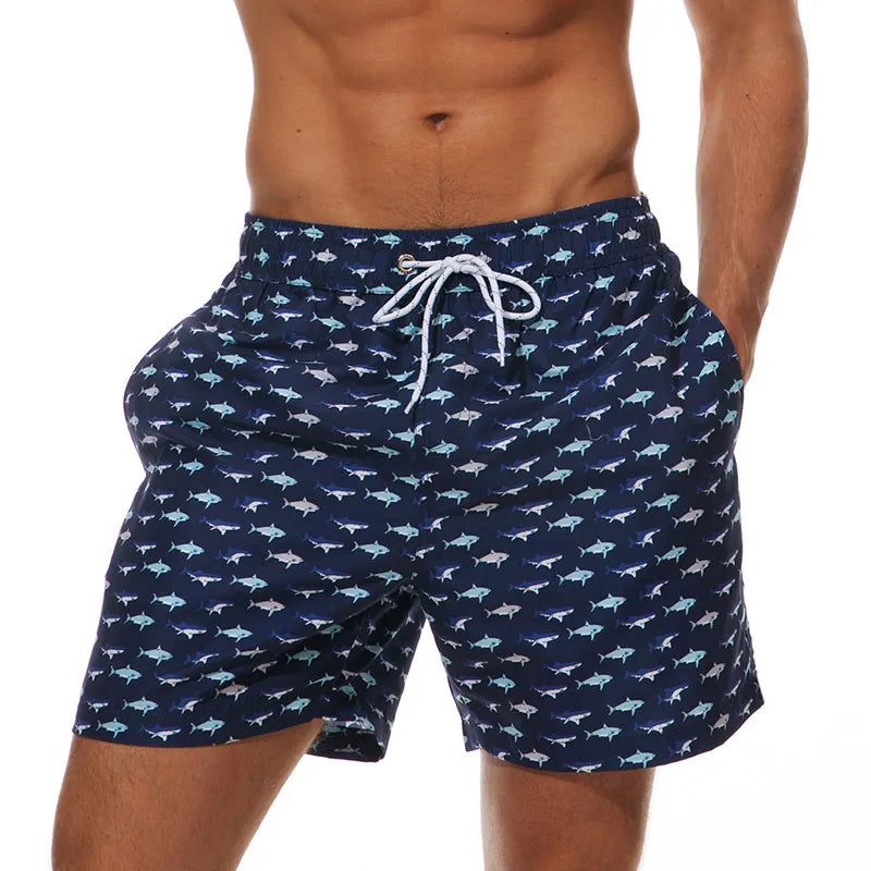 Quick Dry Summer Mens Siwmwear Beach Board Shorts Briefs For Man Swim Trunks