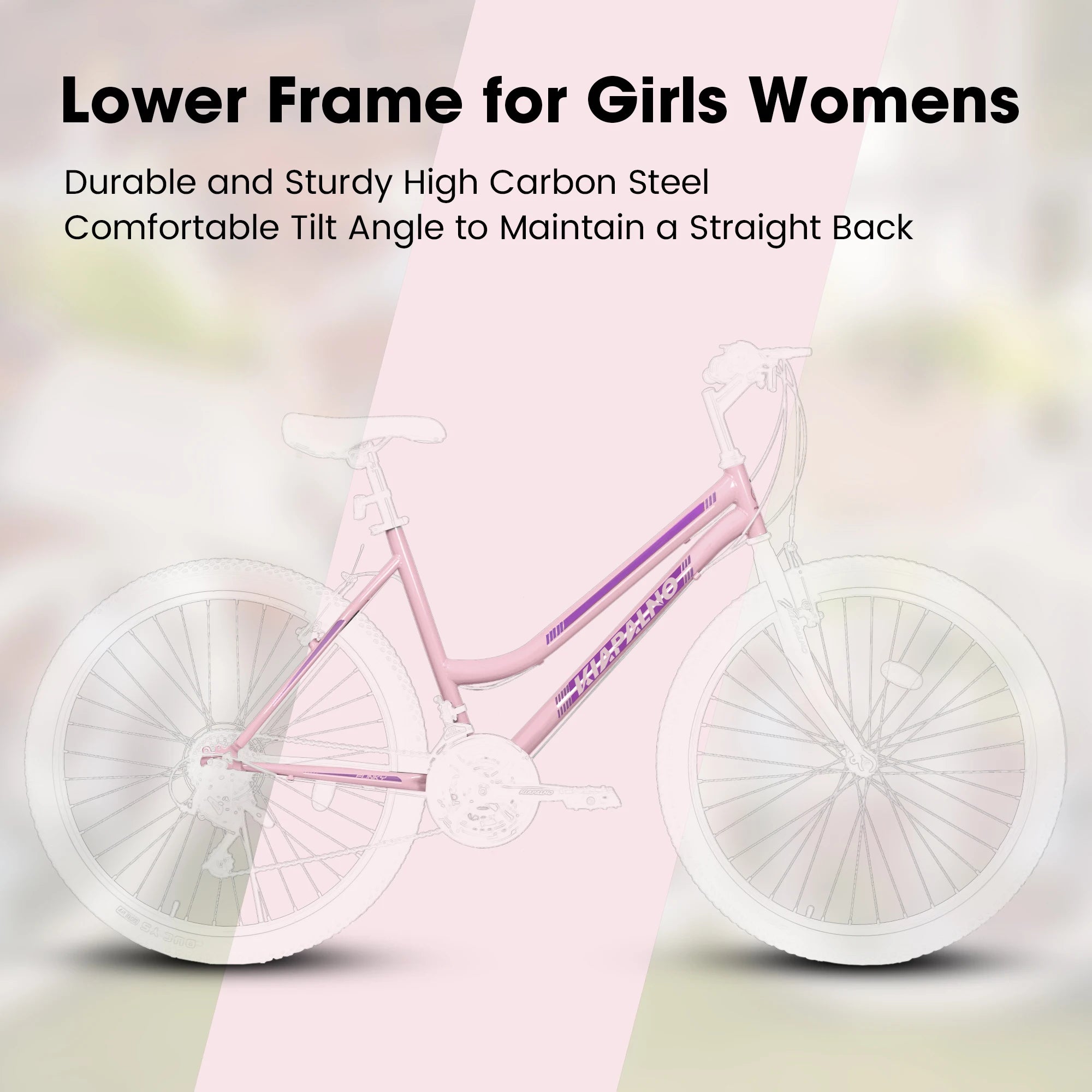 Womens' Mountain Bike, 21 Speed Outdoor Cycling Bike