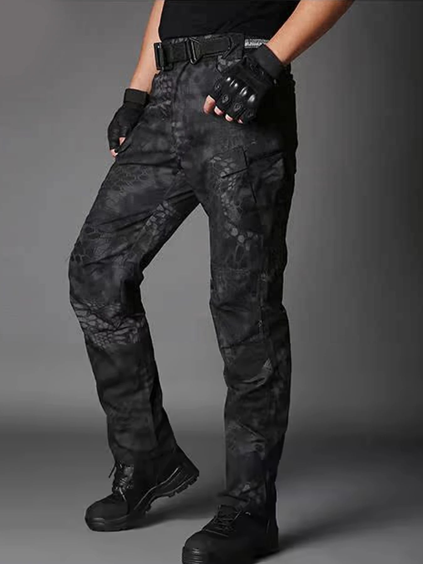 Men Combat Pants With Knee Pads Tactical Cargo Sport Trousers Camouflage Multicam Trekking Hunting Clothes(Not knee pads)