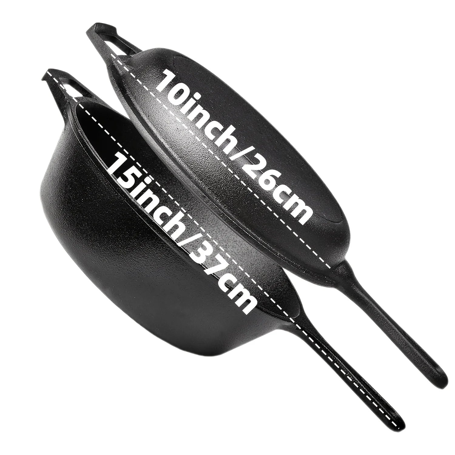 3PCS Cast Iron Skillet Set (6/8/10 Inch)
