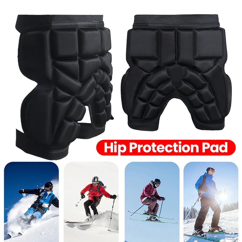Unisex Hip Protection Pad EVA Protective Guard Pad Anti-Fall Thickened Hip Protector Adjustable for Skating Ski Snowboard