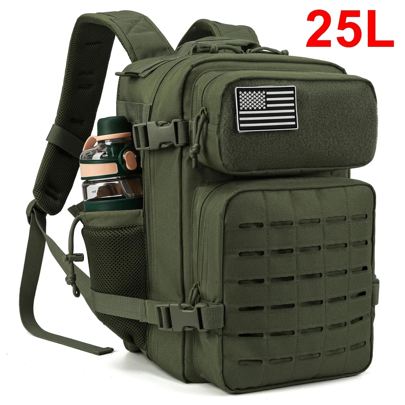 Tactical Backpacks , Outdoor Activities, Small School Backpacks with Water Bottle Holder