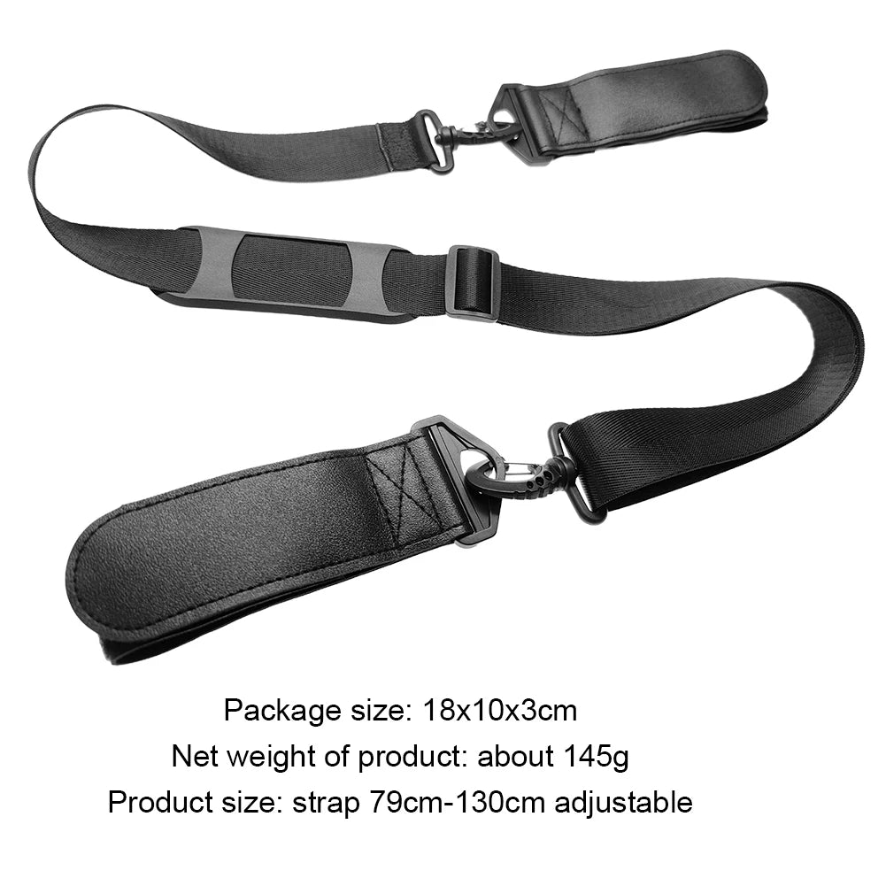 Portable Ski Borad Carry Strap Adjustable Skiing Pole Shoulder Hand Carrier Leash