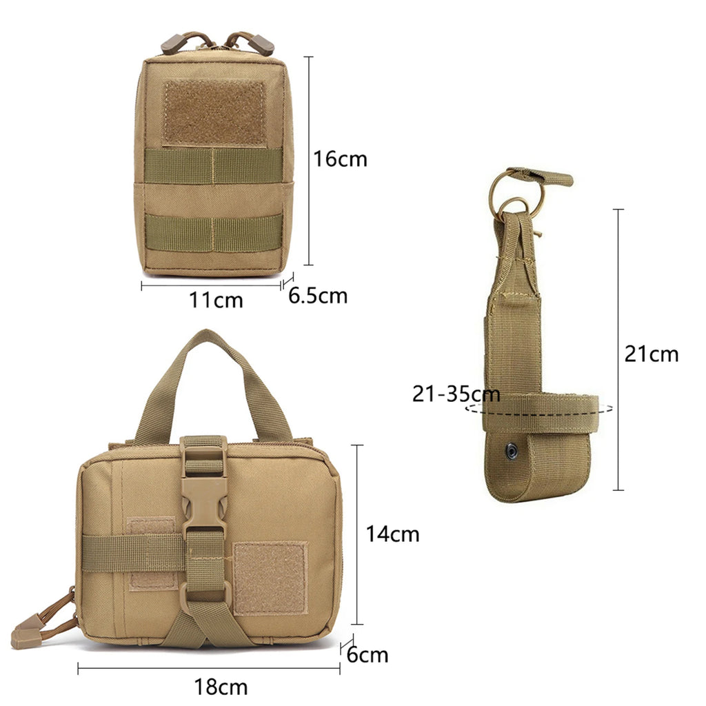 Tactical Dog Harness Collar Leash Molle Pouches For Medium Large Dogs Pet