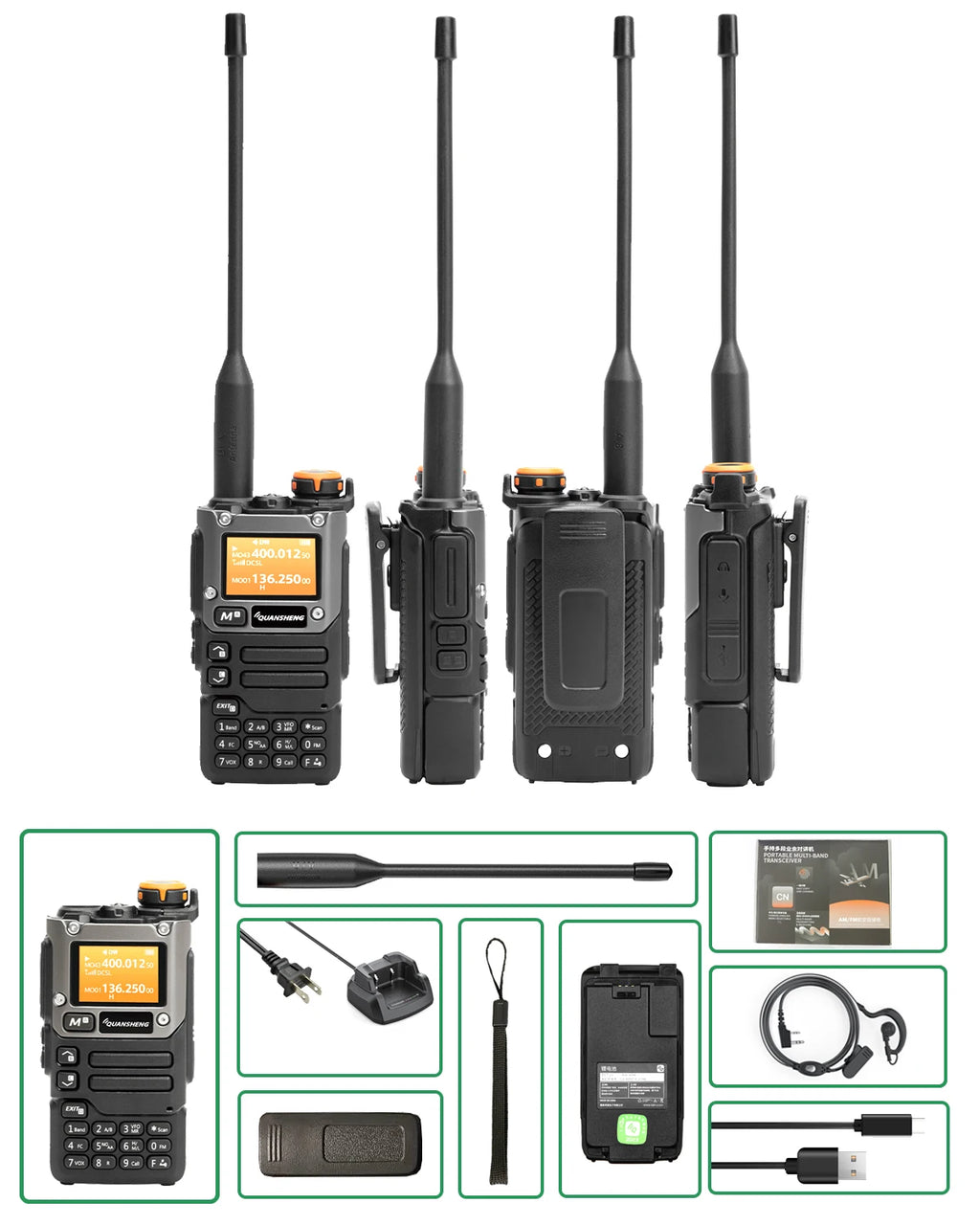 Walkie Talkie Ham Radio Dual Band