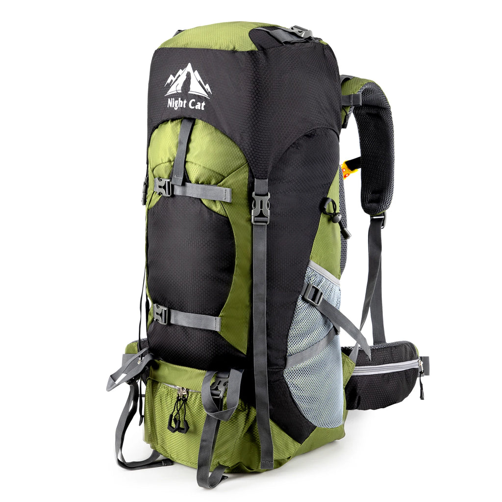 Hiking Backpacks 70L Camping Backpacking Packs, No Internal Frame