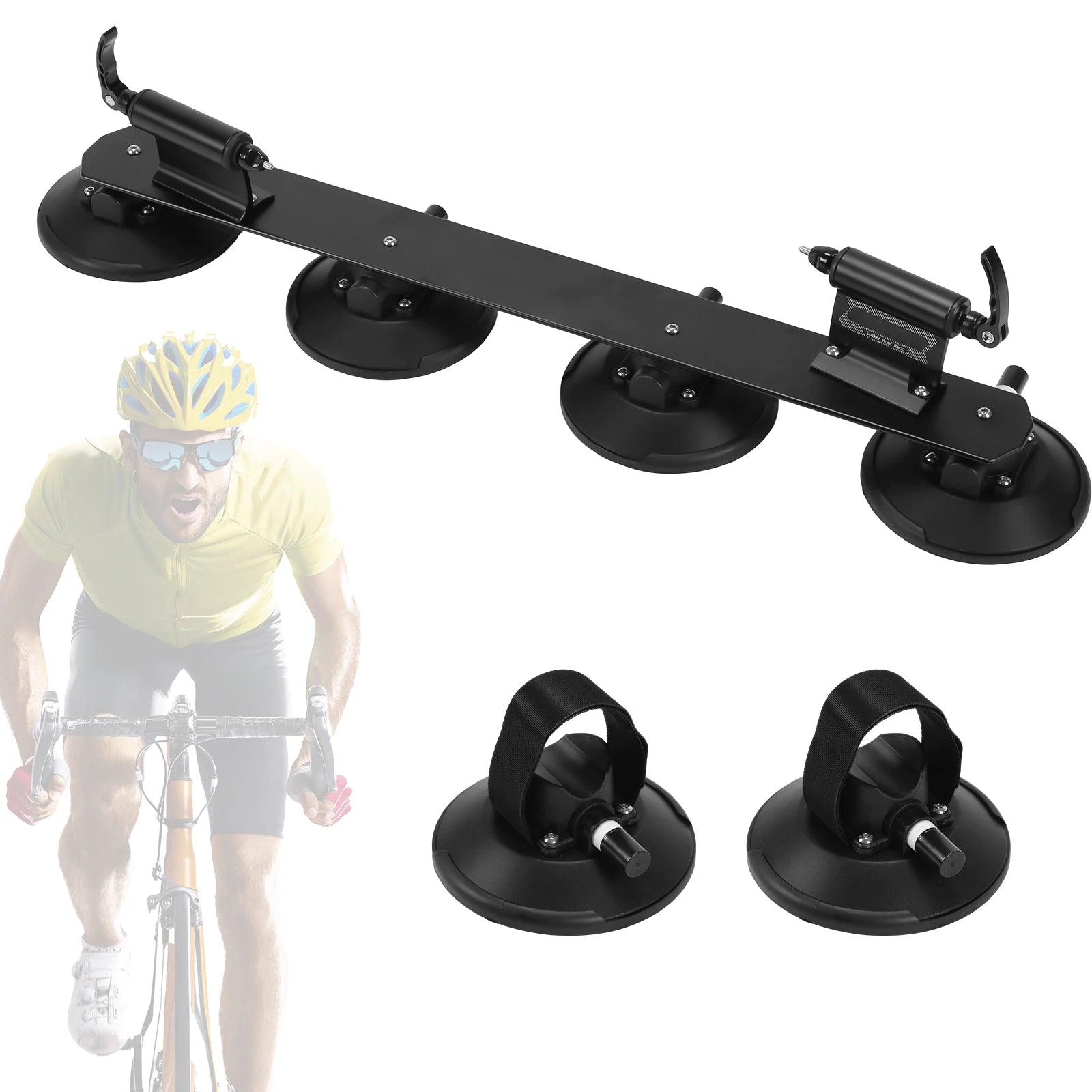 Aluminium Alloy Top Suction Roof-Top Bike Racks with Sucker Suction Roof-Top Bike Car Racks Carrier