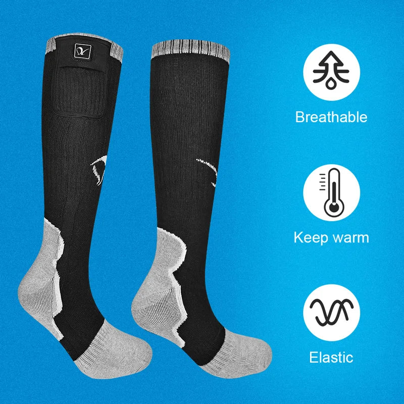 Electric Heated Socks Battery Heated 3 Levels Temperature Control