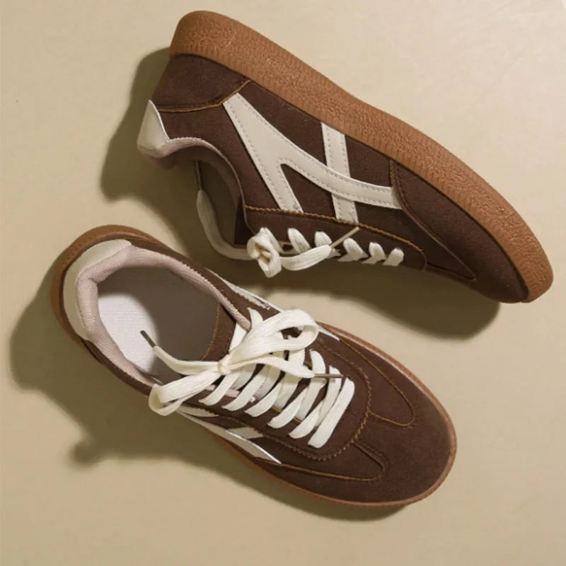 Women's Casual Sneakers, Flat, Lightweight, Comfortable For Fitness, Walking, Skateboarding