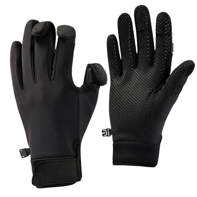 Ice Fishing Fingerless Gloves Touchscreen Non-Slip Fishing Equipment