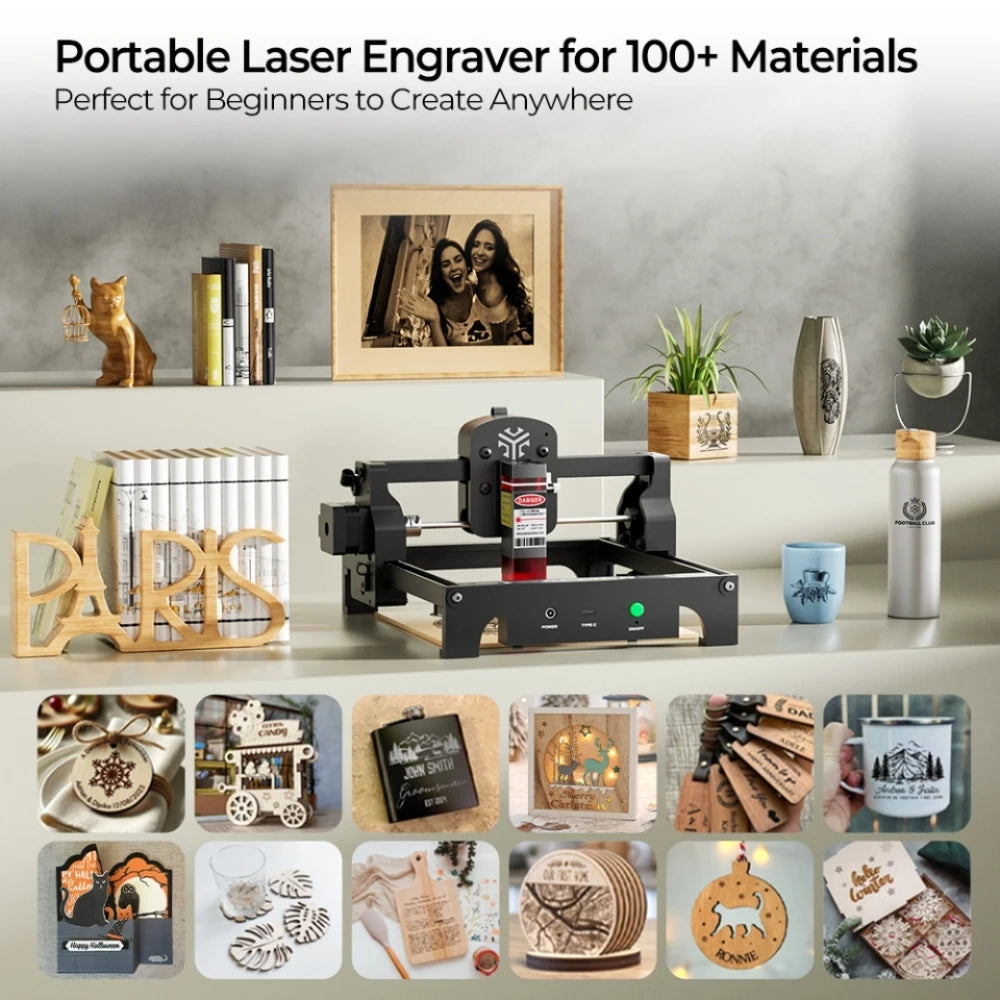 ACMER S1 2.5/3.5/6W Mini Laser Engraver Portable CNC Laser Engraving Machine Cut Woodworking Tool