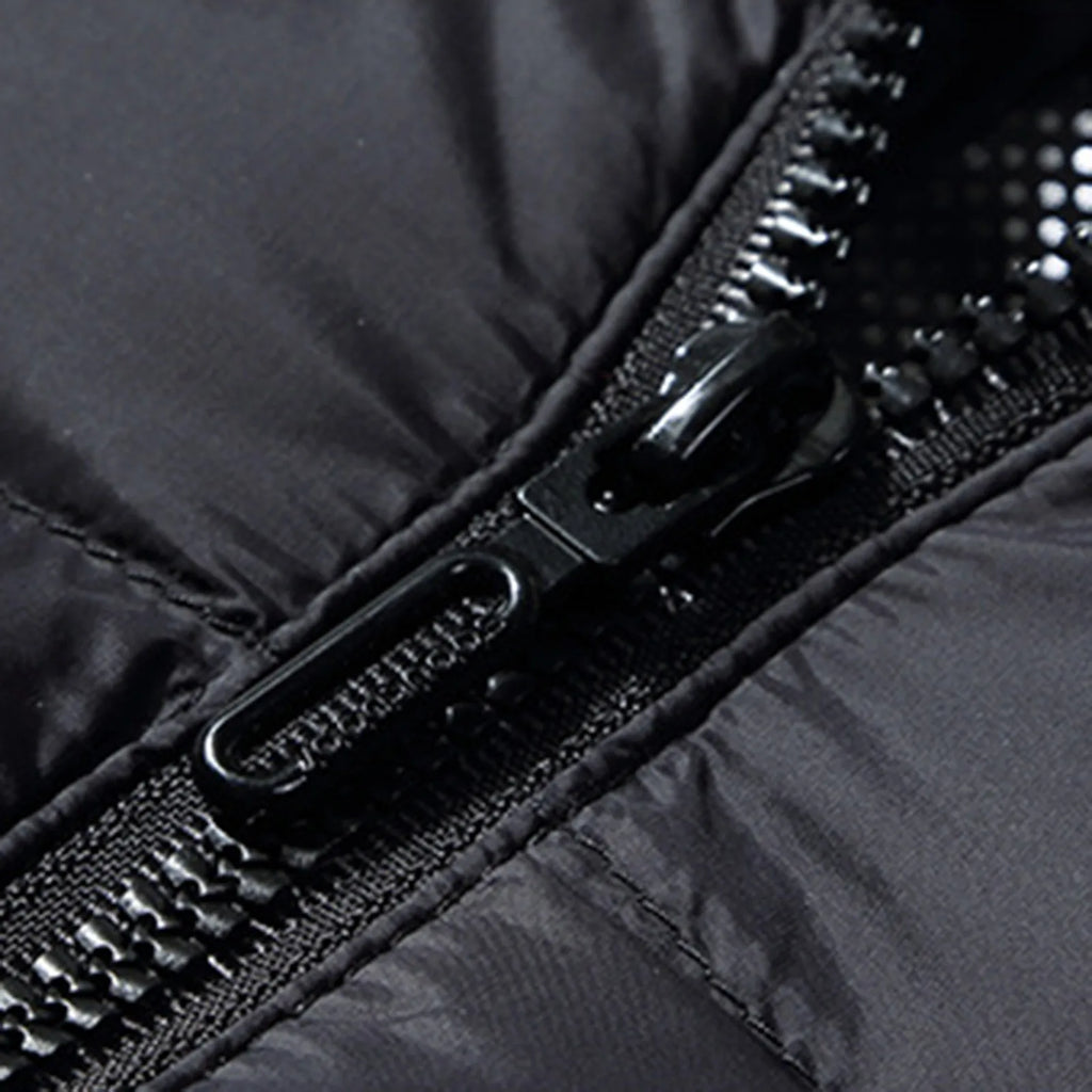 Winter Usb Heating Jackets Smart 8 Heated Stand Collar Hooded Warm Eletric Coat Thick Short Puffer Jakcet For Men Women